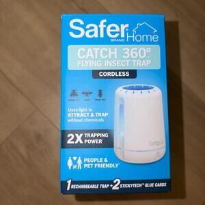 Safer Home Catch 360 Cordless Flying Insect Trap SH522 Rechargeable NEW